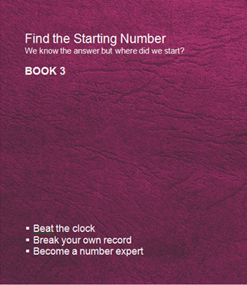 Find the starting number Book 3